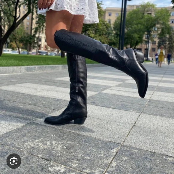 ☀️✨🧿🔥GOLDEN Goose Deluxe Limited Edition Tall Cowboy Boots Size 38🔥🔥🌞 - Picture 15 of 16